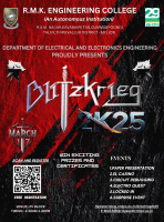Blitzkrieg 2K25 Technical Symposium Poster
